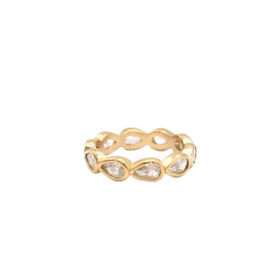 Pear Shaped Eternity Band | The Sis Kiss