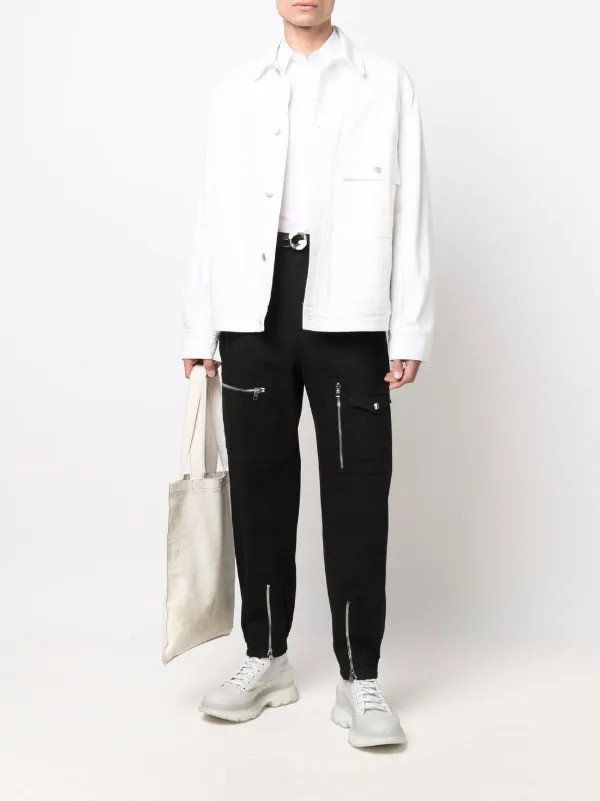 Alexander McQueen zip-detail Trousers - Farfetch | Farfetch Global