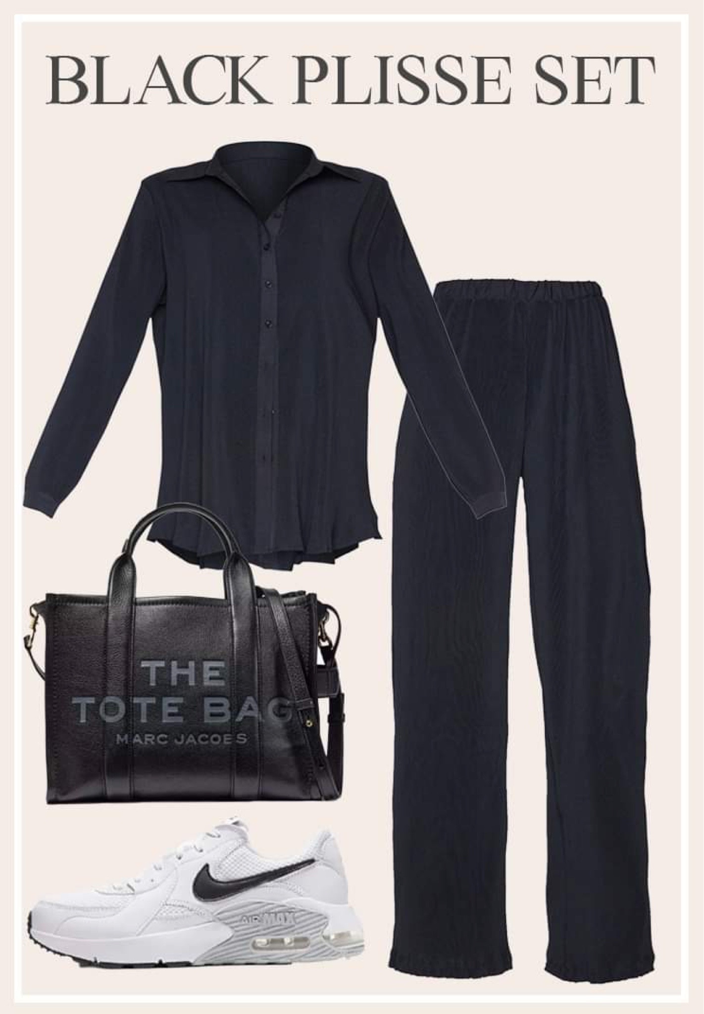 How I would style the black plisse set. 🖤

#LTKstyletip