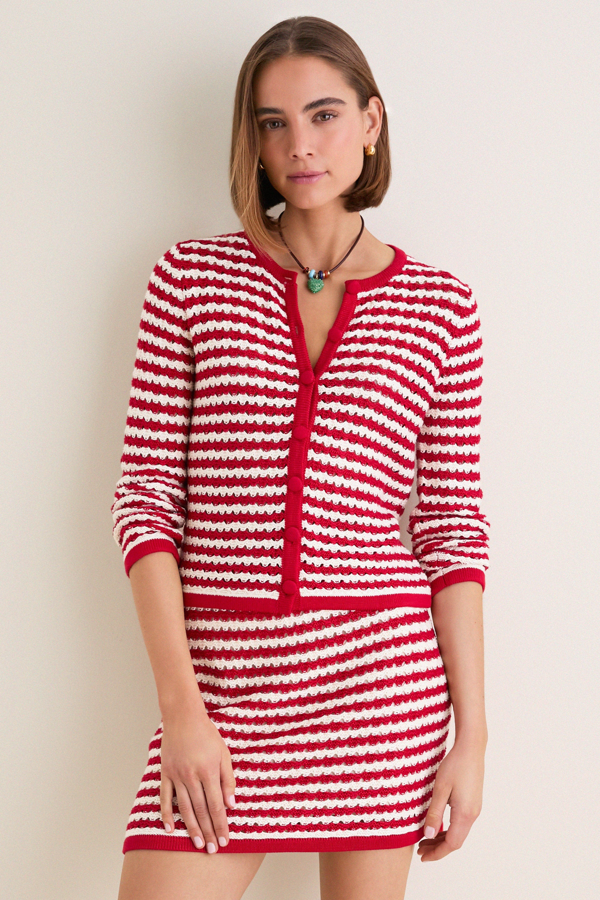 Avenue Stripe Knit Martha Cardigan | Tuckernuck (US)