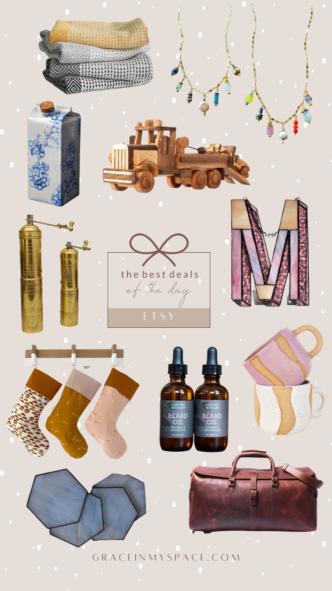 I love the unique gifts you can find on Etsy! This week is their cyber week sales with many small shops giving their best deals. Check out this round up with something for everyone this holiday season like this stained glass letter, ceramic milk jug, scandi stockings, beard oil, wooden truck set and more!

#LTKsalealert #LTKCyberweek #LTKGiftGuide