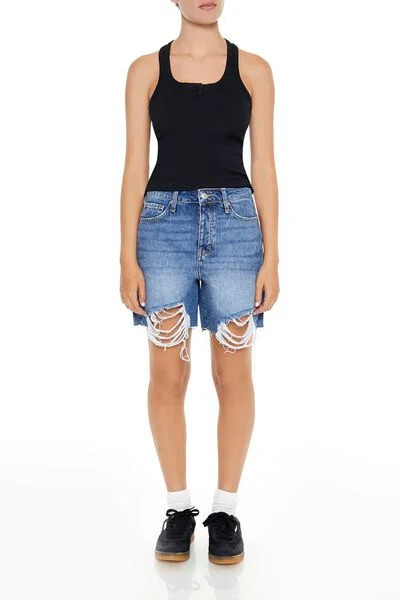 Distressed Bermuda Shorts | Forever 21