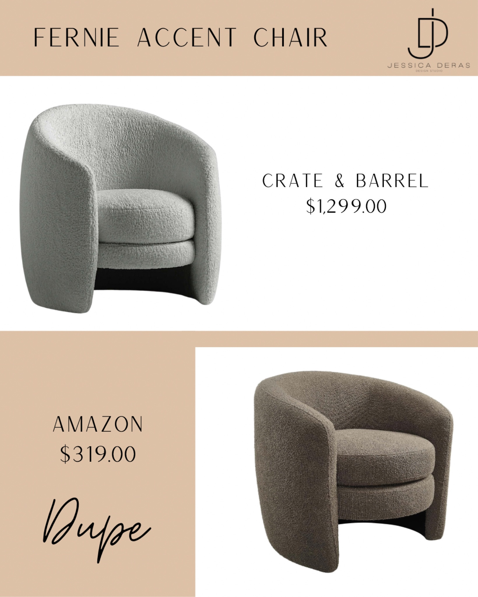 Dupes dupes dupes! 😍

Interested in our interior design? (jessicaderasinteriordesign.com) to schedule a 30 min free Discovery call! We’d love to design your home.

#LTKHome #LTKStyleTip