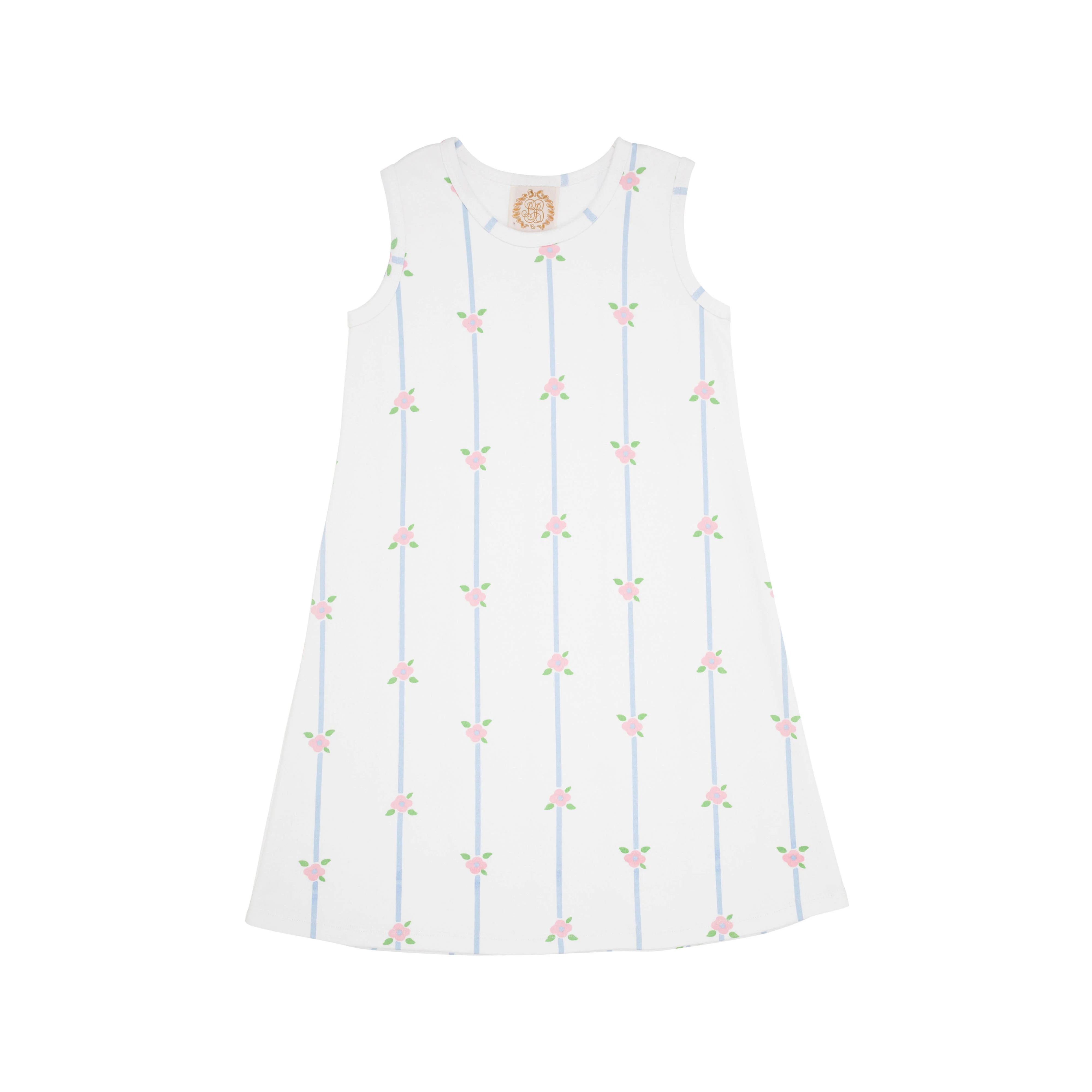 Sleeveless Polly Play Dress - Savannah Sound Stripe | The Beaufort Bonnet Company