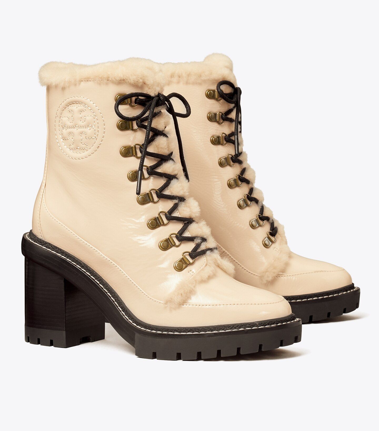 MILLER SHEARLING LUG-SOLE ANKLE BOOT | Tory Burch (US)