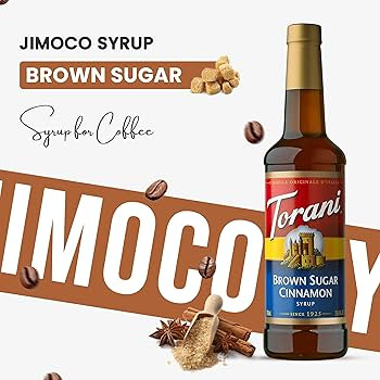 Amazon.com: Brown Sugar Cinnamon Syrup for Coffee 25.4 Ounces Coffee Syrups and Flavors with Jimo... | Amazon (US)