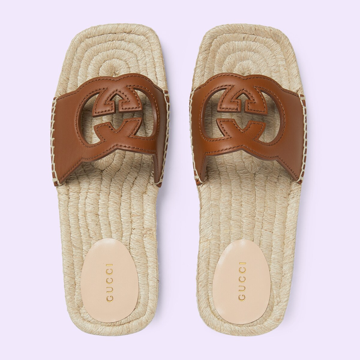 Women's Interlocking G cut out slide sandals | Gucci (US)