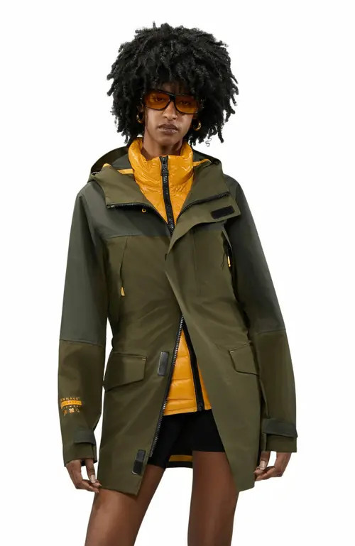 Alpenhaus Unisex Valmorel 3-In-1 Hooded Raincoat in Olive at Nordstrom, Size Medium | Nordstrom