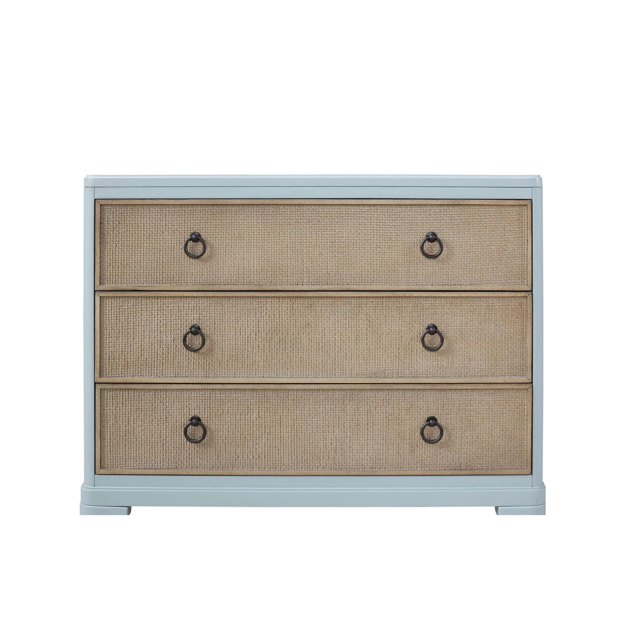 Bayou Breeze Ocean Finish 3 Drawers Hall Chest With Cane Fronts | Wayfair | Wayfair North America