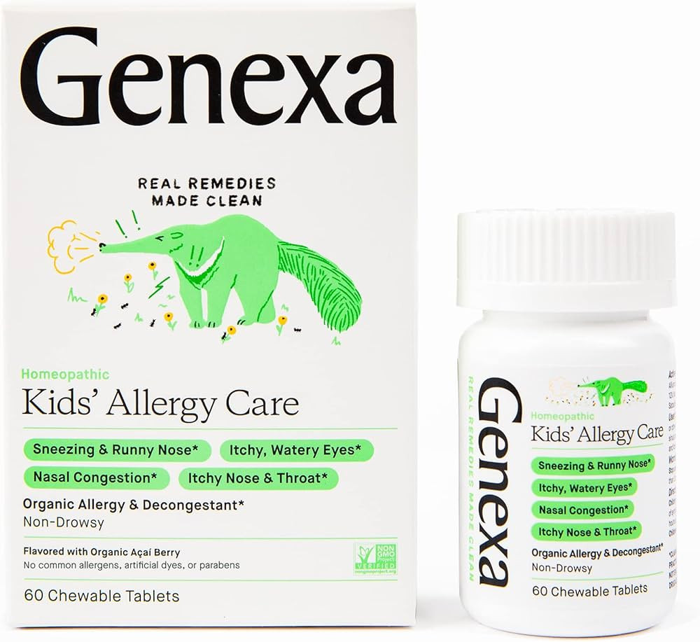 Genexa Allergy-D for Children – 60 Tablets | Certified Organic & Non-GMO, Physician Formulated,... | Amazon (US)