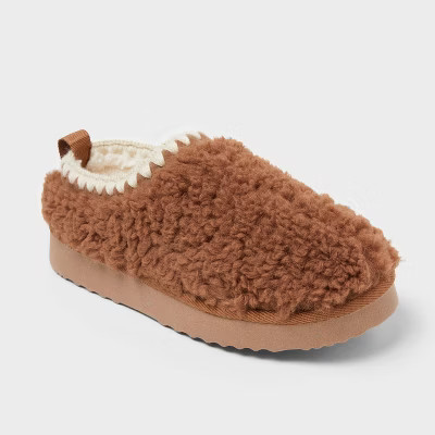 Women's Kaya Genuine Suede Clog Slippers - Auden™ Tan 10 | Target