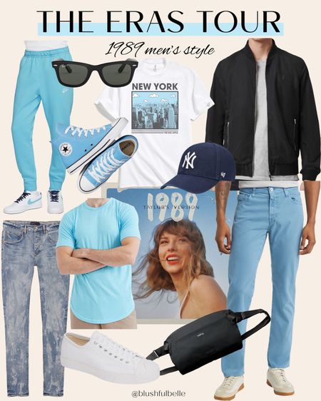 Men’s casual outfits inspired by 1989 Taylor’s Version 🩵🗽 Men’s outfits for The Eras Tour movie 

#LTKparties #LTKstyletip #LTKmens
