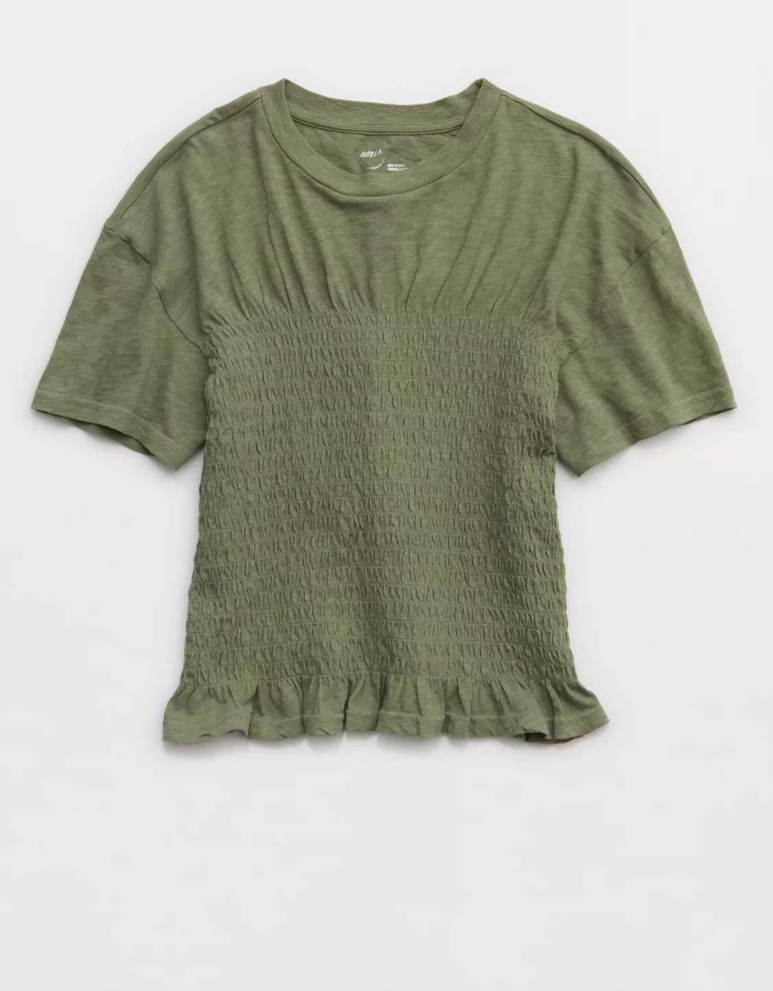 Aerie Smocked T-Shirt | Aerie