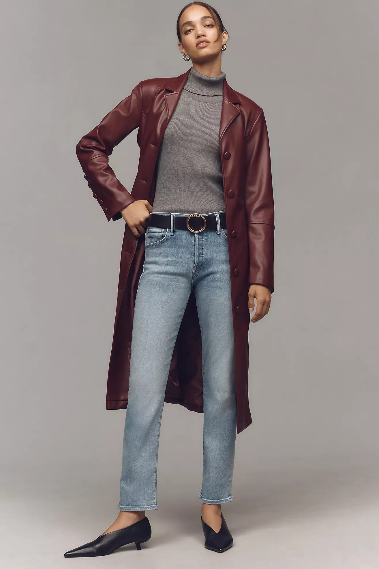 MOTHER The Hiker Hover Mid-Rise Straight-Leg Jeans | Anthropologie (US)