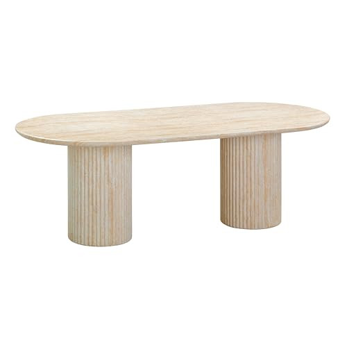 Tov Furniture Brut Indoor/Outdoor Concrete Dining Table (Travertine) | Amazon (US)