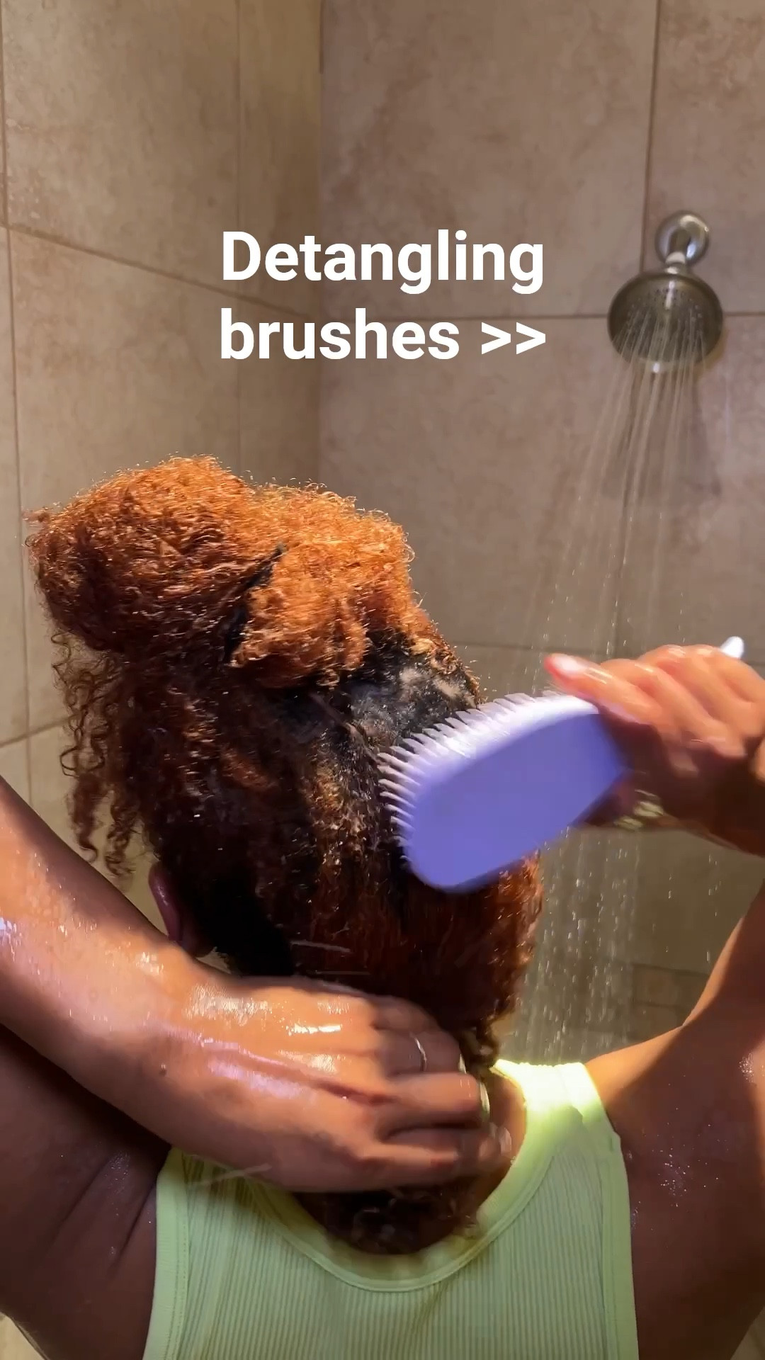 Look at how well this Tangle Teezer brush gets through my thick curly natural hair! 
#ltkhair #naturalhair #blackhair #gingerhair #hairroutine #washday 

#LTKFindsUnder50 #LTKHome #LTKBeauty