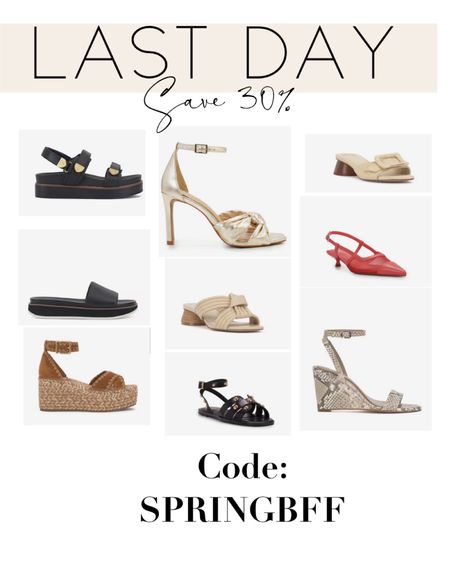 Save 30% off cute spring/summer sandals and heels! Use code SPRINGBFF

#LTKshoecrush #LTKsalealert