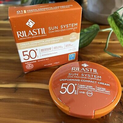 Rilastil Sun System Uniforming Compact Cream 50+ SPF ~ Beige 01 ~ NIB | eBay US