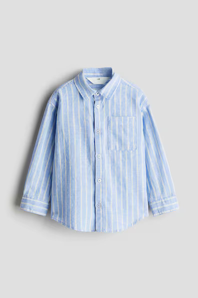 H & M - Hemd aus Leinenmix - Blau - Kinder | H&M (DE, AT, CH, NL, FI)