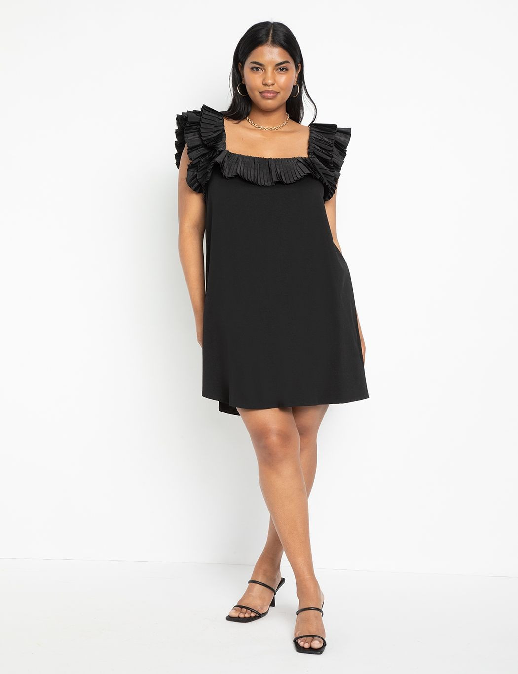 Flutter Sleeve Dress | Eloquii