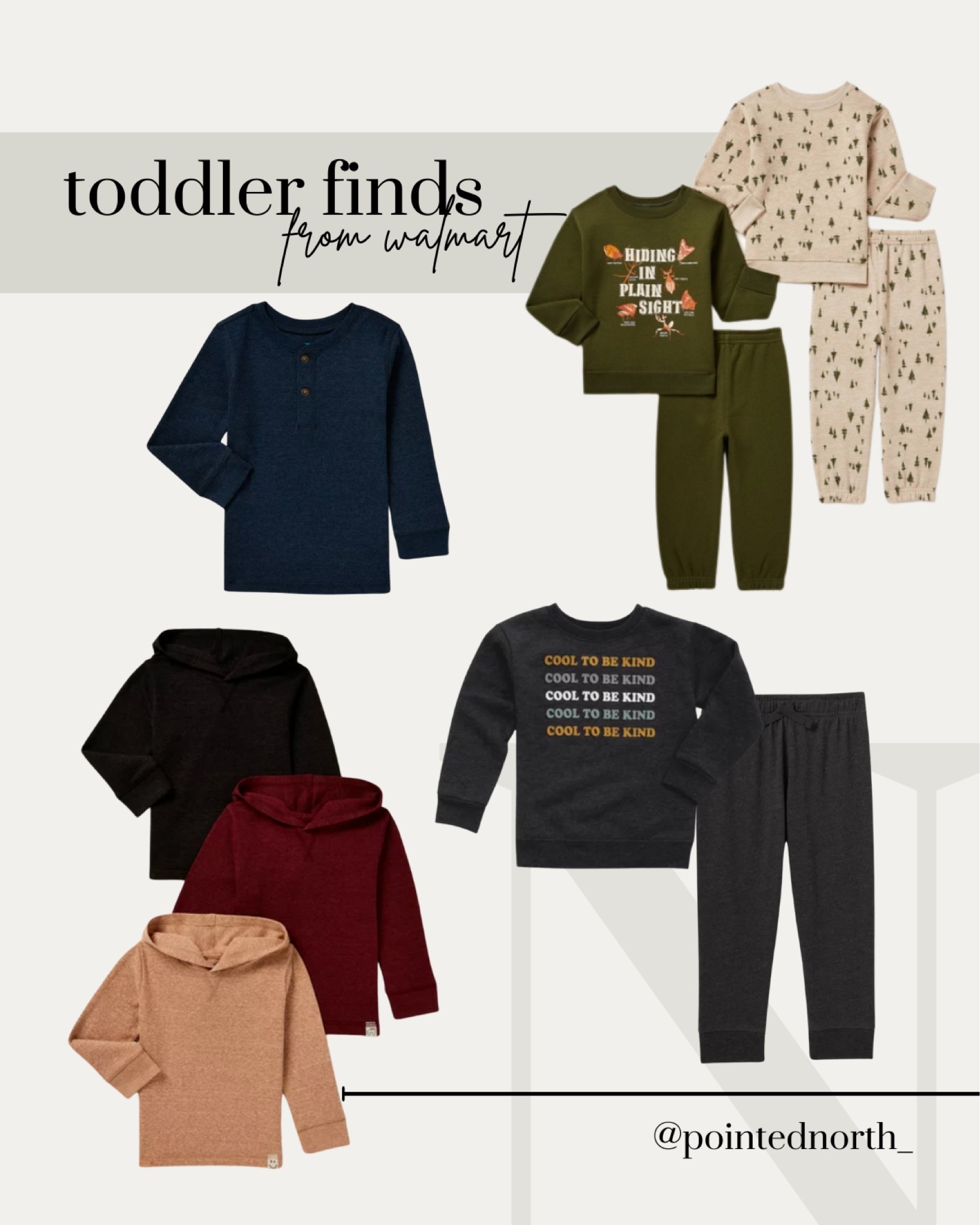 Affordable toddler clothes from Walmart. Since my boy is hard on everyyything, it’s nice not to invest a ton of $$ in a wardrobe. And these pieces are super cute! Love how soft they are too. Most under $10/piece. #walmartfinds #toddlerclothes #boyclothes #walmartfashion #kidsclothes #ltkunder25 

#LTKfamily #LTKkids