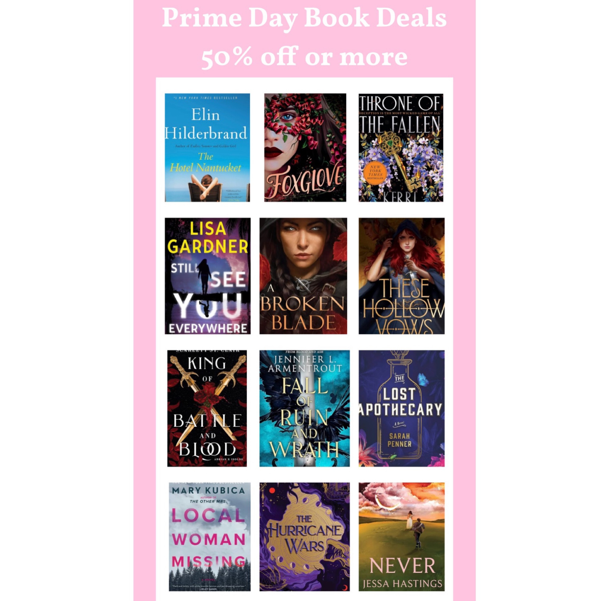 Prime Day Book Deals! 
50% off or more

#LTKFindsUnder50 #LTKSeasonal #LTKSaleAlert