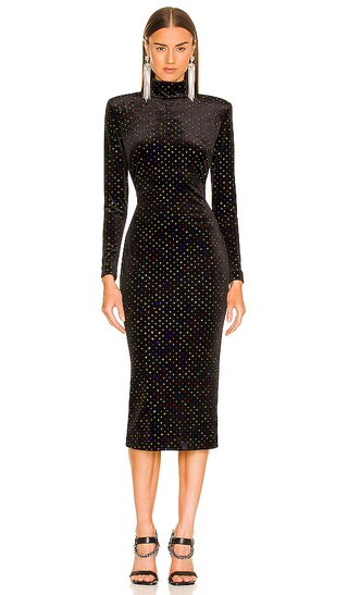 Aurora Midi Dress in Black Multi | Revolve Clothing (Global)