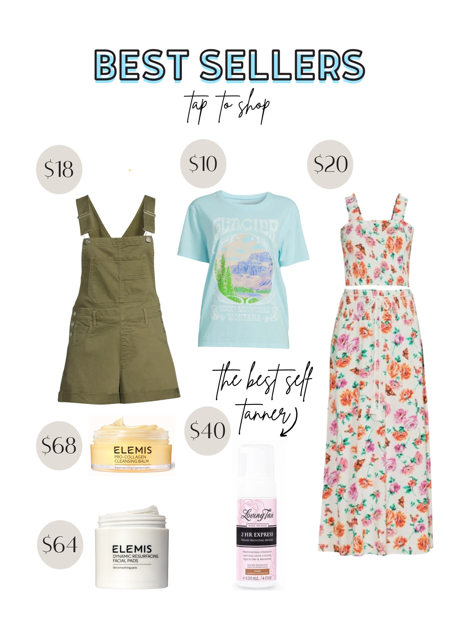 Best sellers, our weekly favorites, affordable summer fashion? Walmart fashion finds, bump friendly summer dress, the best skincare, affordable graphic tees, bump friendly overalls, the best self tanner, self tanner on sale 

#LTKFind #LTKunder50 #LTKbeauty