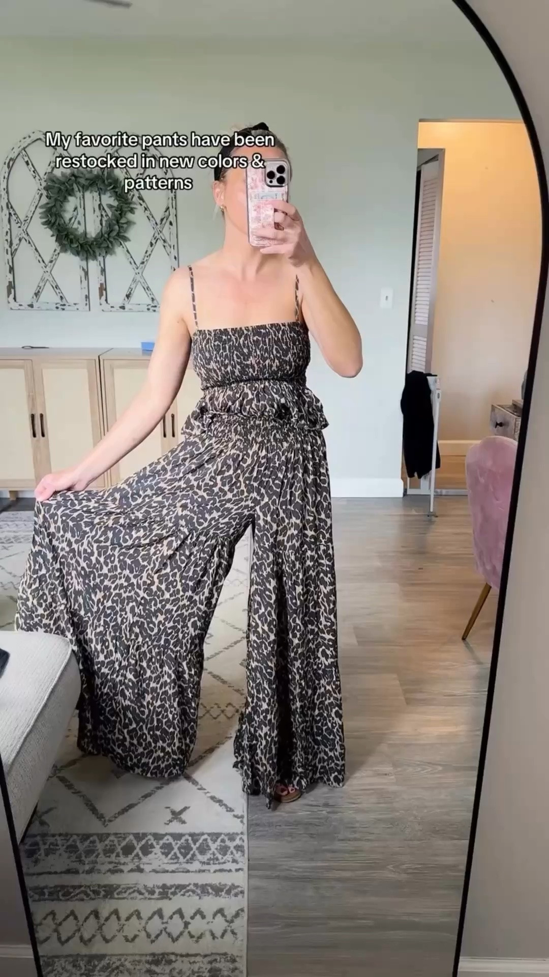 My favorite summer pants are finally back in stock 🙌🐆
And this year they dropped matching tops too… SO cute. super stretchy, lightweight, and flowy 🤎✨

Saved all the details in my LTK + ShopMy 💕

#summerstyle #matchingset  #momstyle #comfyoutfits #aerie