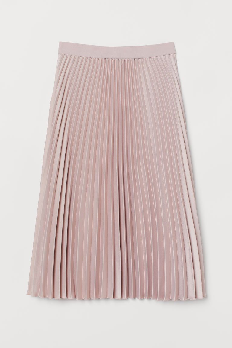 H & M - Pleated Skirt - Pink | H&M (US + CA)