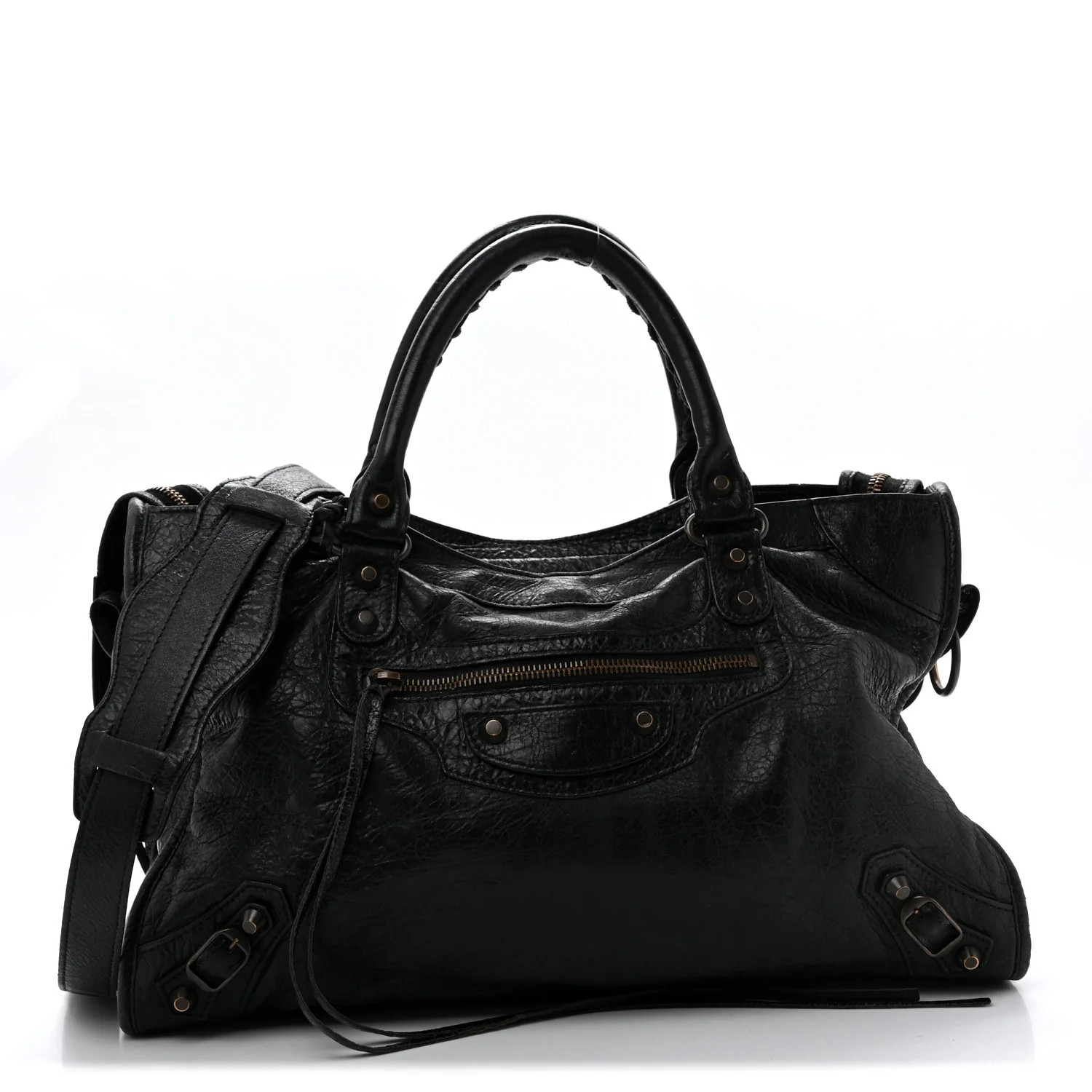 Balenciaga Agneau Classic Hardware City Black 1972215 | FASHIONPHILE (US)