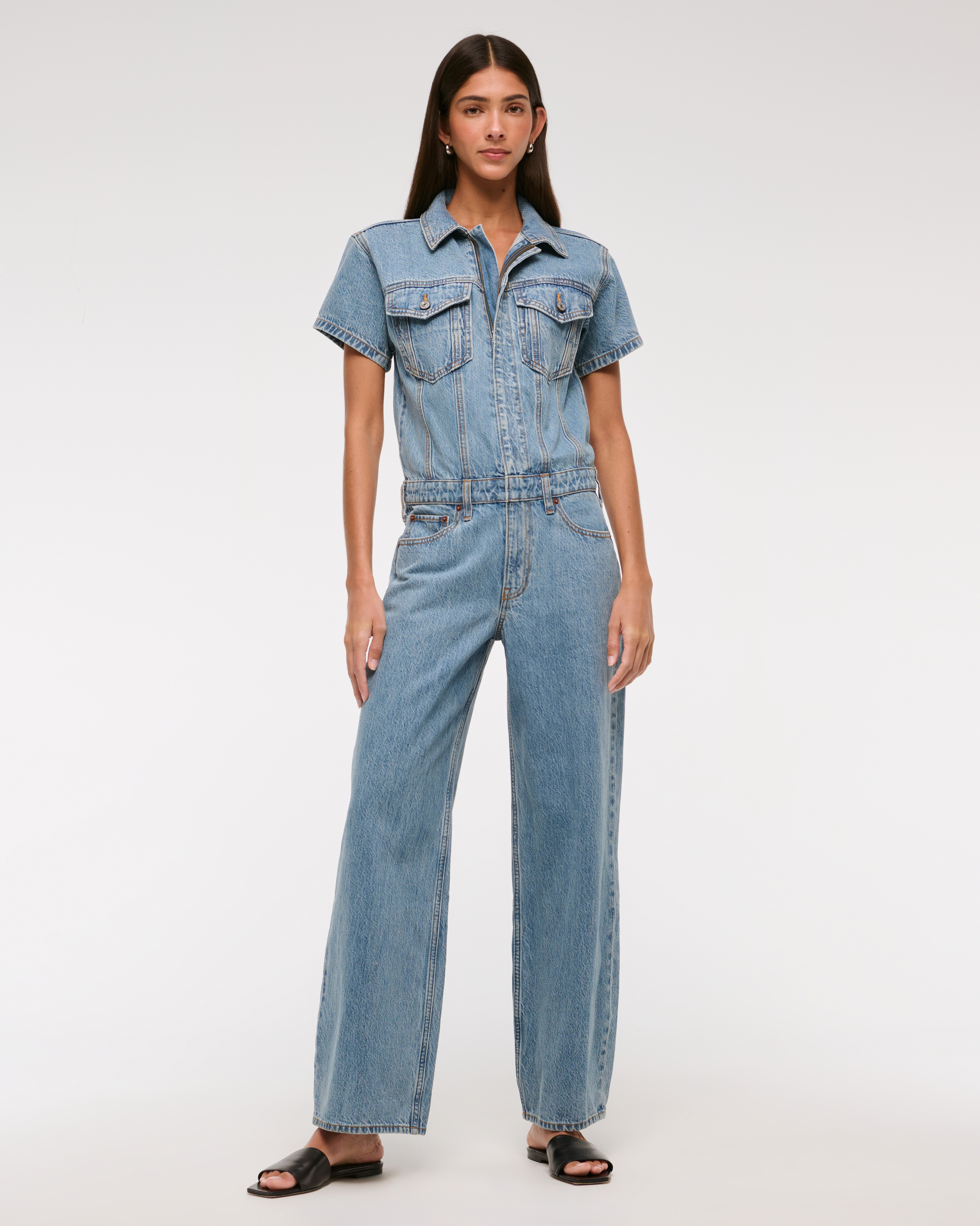 Denim Jumpsuit | Abercrombie & Fitch (US)