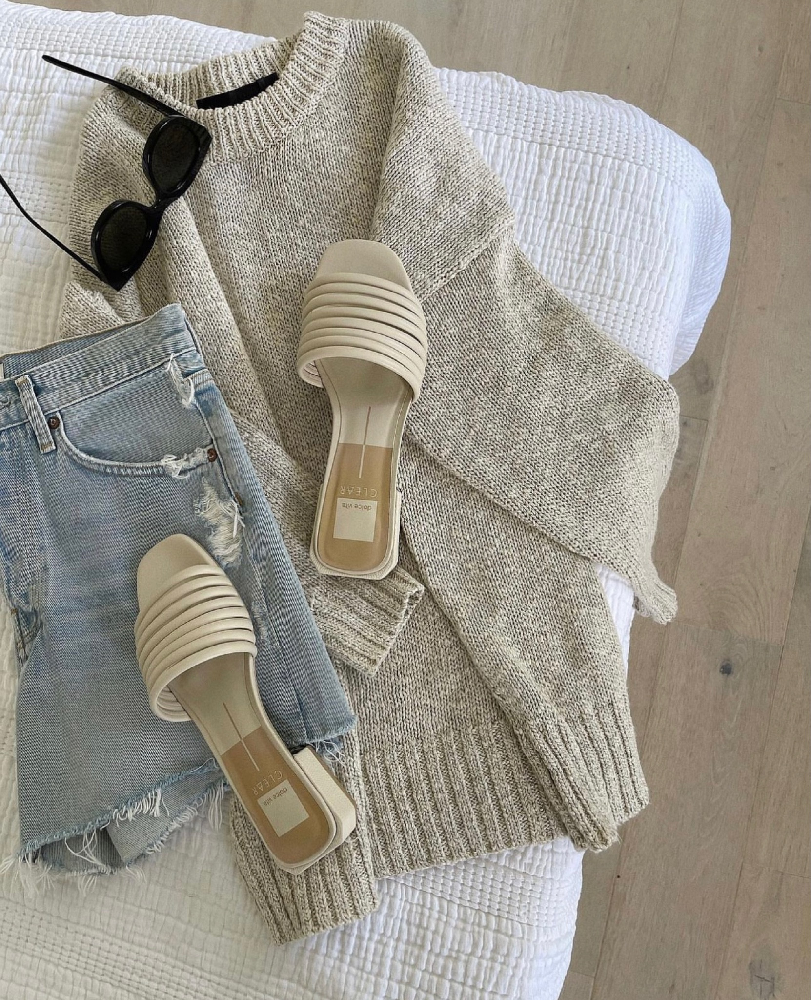 Love the length on these denim shorts and this sweater style is perfect for summer 🤍

#LTKstyletip #LTKunder100 #LTKFind