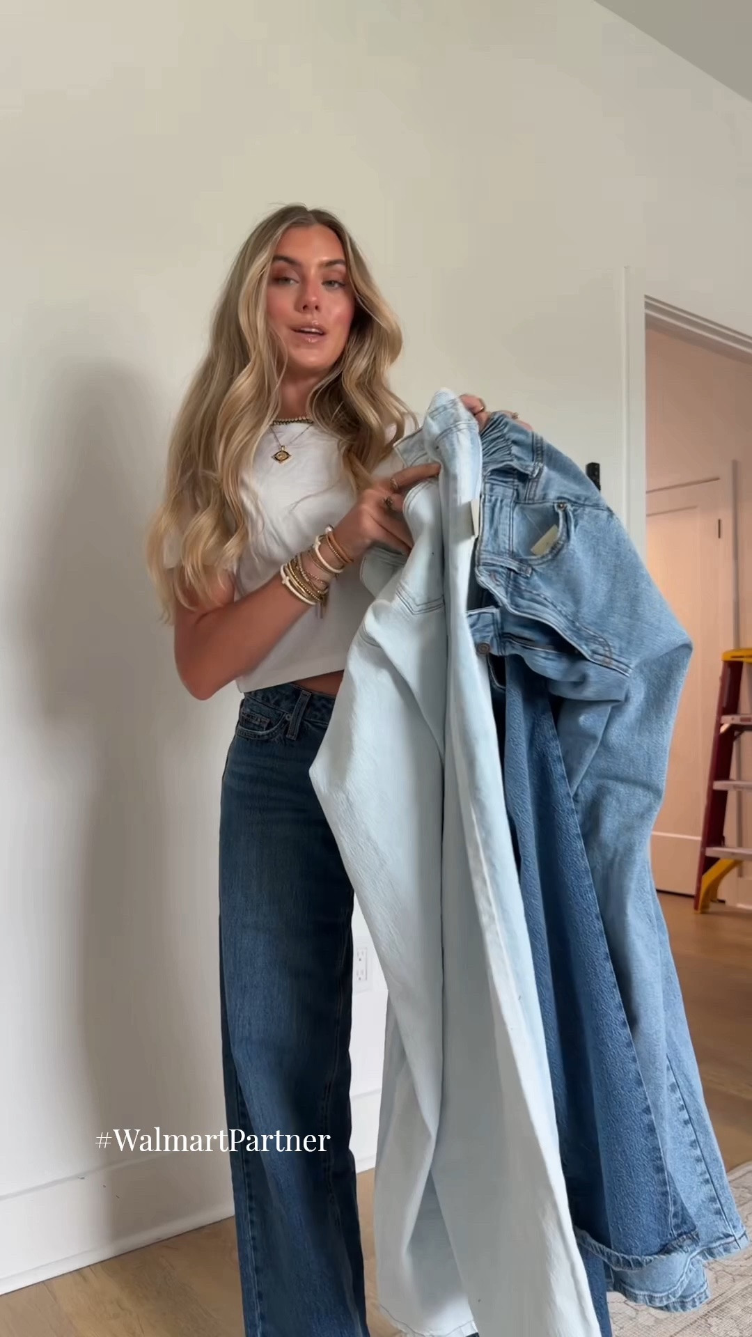 #WalmartPartner denim jeans under $20 from straight leg to low rise to baggy wide leg there’s an option for every style preference. @walmartstyle for the win! For reference, I am 5’4/24/00/XXS. I am wearing these in size XXS/00. #walmartstyle. 

What I ordered: No Boundaries High Rise Baggy Wide Leg Jeans, 32" Inseam size xxs. No Boundaries Mid Rise Baggy Jeans, 29", 31", 33" Inseam size 00 dark wash. No Boundaries Ultra Baggy Jeans, 30.5", 32.5'', 34.5" Inseam size 00 light wash. No Boundaries Straight Leg Jeans, 31.5'' Inseam, Women size 00 medium wash.

#LTKootd #LTKSaleAlert #LTKdayinmylife
