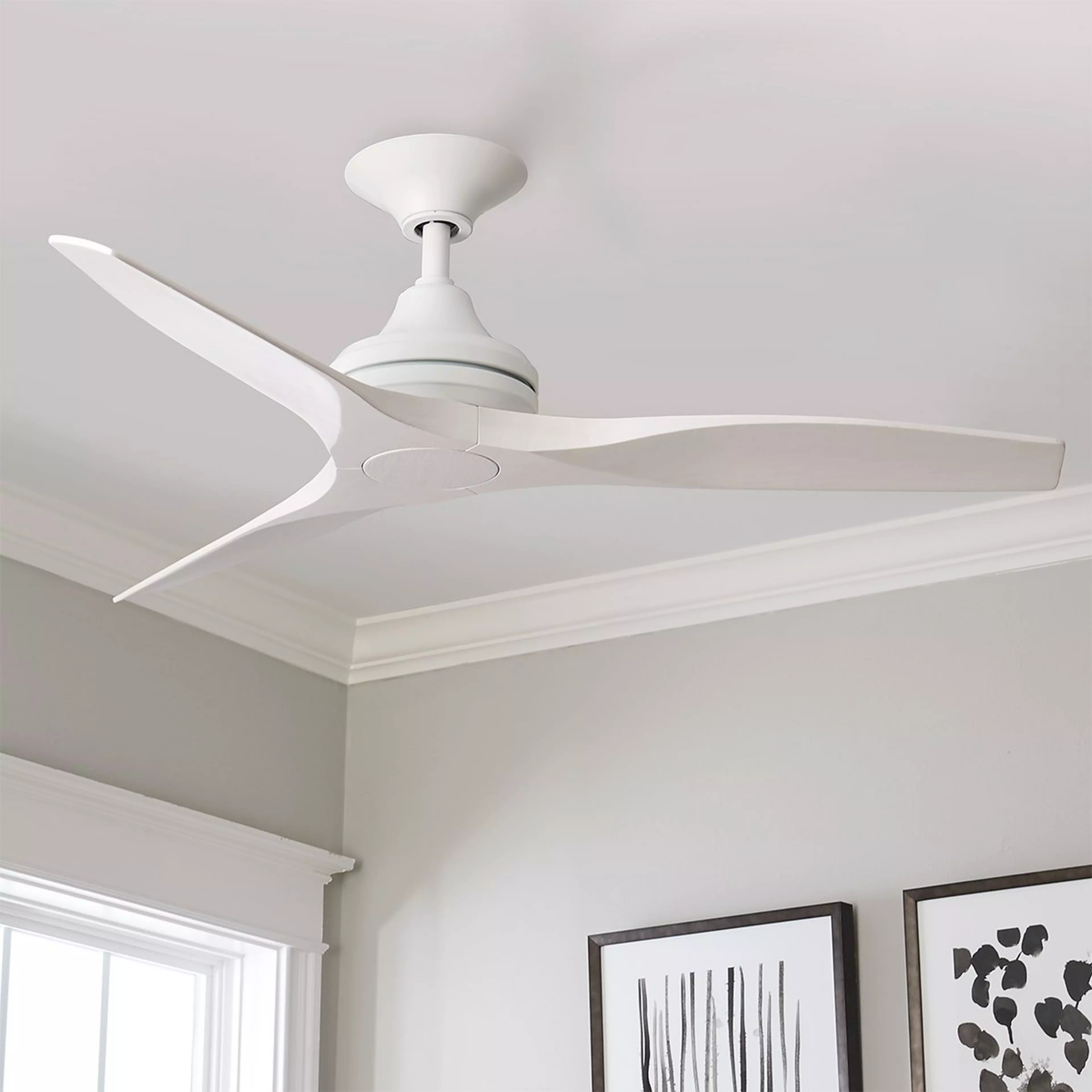 48" Indoor / Outdoor Metal and Wood Ceiling Fan | Shades of Light