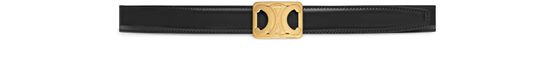 Medium reversible framed Triomphe belt in taurillon and lizard embossed calfskin - CELINE | 24S US
