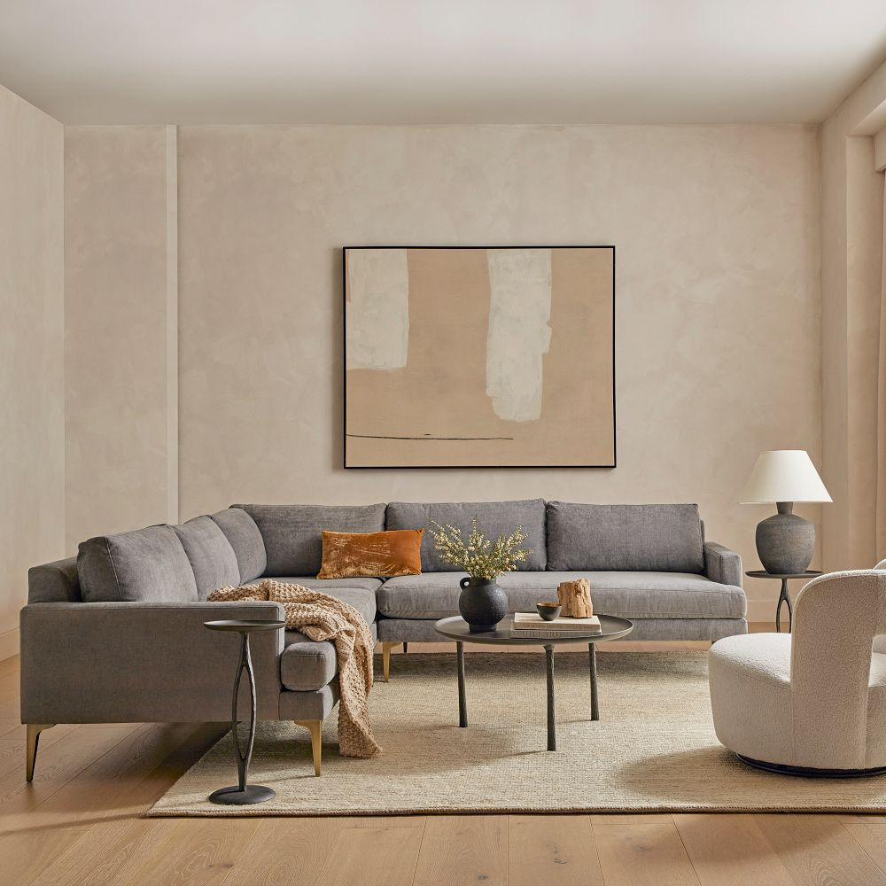 Andes 3-Piece L-Shaped Sectional (90"–105") | West Elm (US)