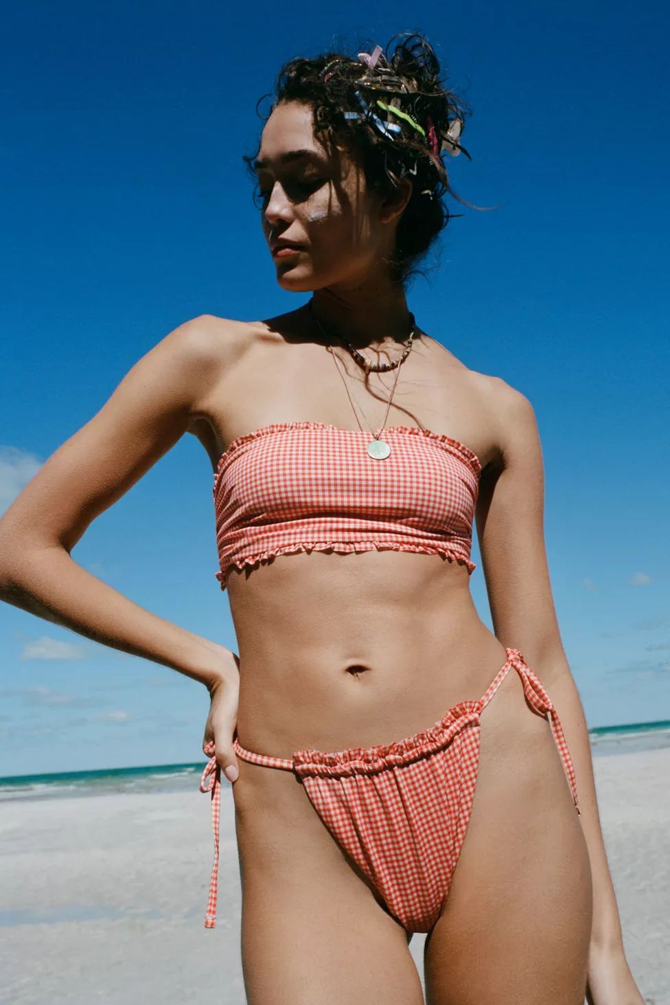 Out From Under Leigh Ruffle String Bikini Bottom | Urban Outfitters (US and RoW)