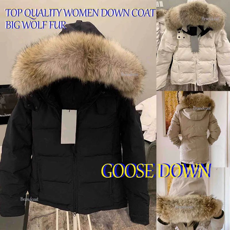 Winter down coat womens fashion with real wolf fur women jacket white duck windproof parka long l... | DHGate