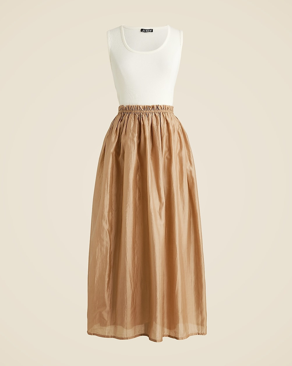 Gathered-waist mixy dress | J. Crew US