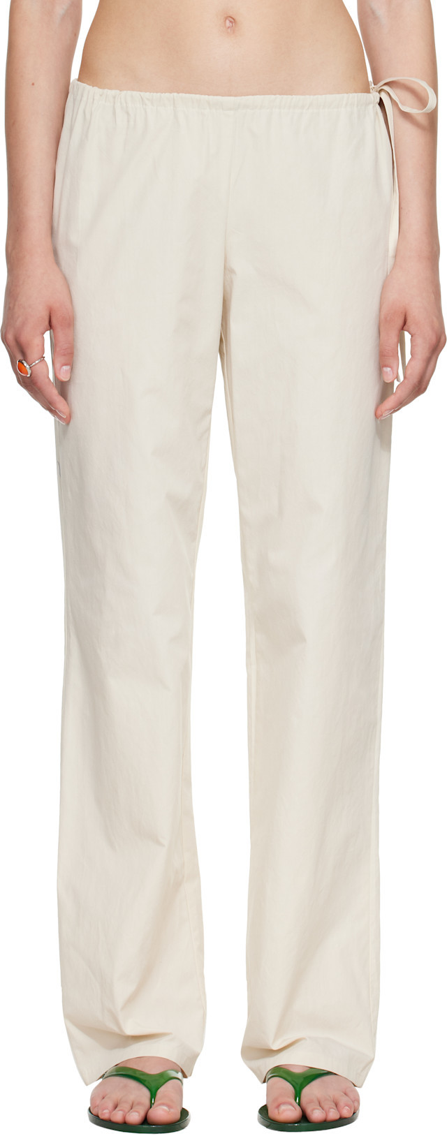 Brooke Callahan - Beige Tie Lounge Pants | SSENSE