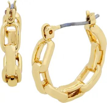 Hammered Link Hoop Earrings | Nordstrom