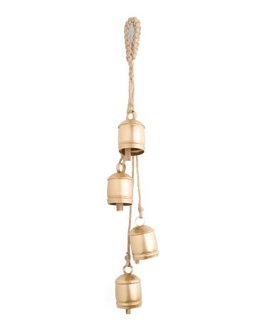 26in Hanging Gold Bells Cluster | Marshalls