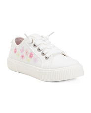 Canvas Floral Embroidered Carly Sneakers (little Kid Big Kid) | Shoes | Marshalls | Marshalls