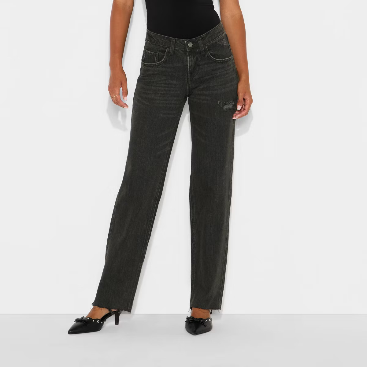 Women's Mid-Rise Straight Jeans - Wild Fable™ | Target