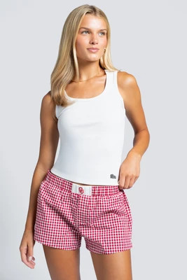 University of Oklahoma Gameday Gingham Shorts | Hype and Vice