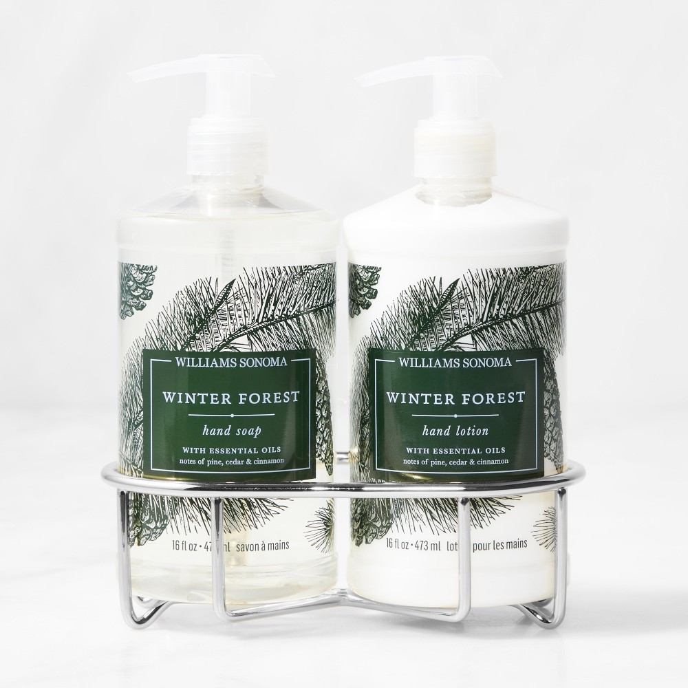 Williams Sonoma Winter Forest Hand Soap &amp; Lotion 3-Piece Set | Williams-Sonoma
