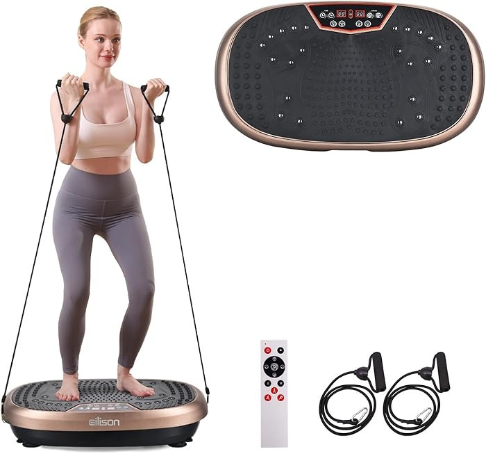 EILISON FITABS 3D Vibration Plate Exercise Machine with Seat - Ocsillation, Pulsation + Vibration... | Amazon (US)
