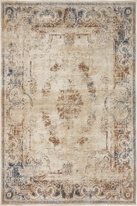 Abbeville Blue/Cream Area Rug | Wayfair North America