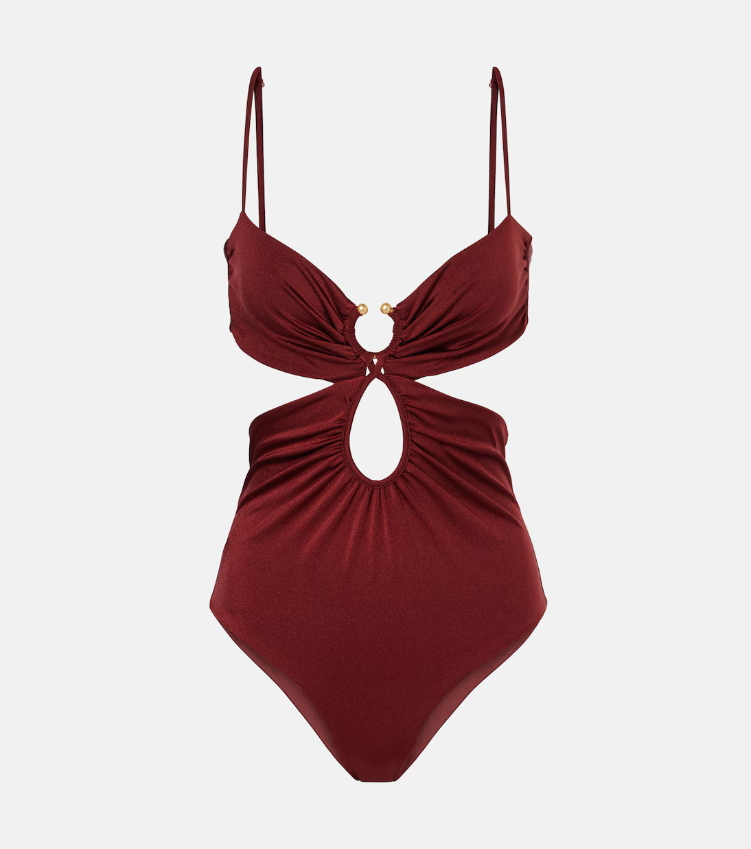 Gathered cutout swimsuit | Mytheresa (US/CA)